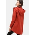 thumbnail image 3 of Long Line Hooded Utility Anorak Jacket Coat, 3 of 3
