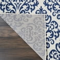 thumbnail image 5 of Nourison Grafix Damask White/Blue 6' x 9' Area Rug, (6x9), 5 of 8