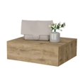Macadamia Wall-Mounted Floating Nightstand, Space-Saving Bedside Table ...