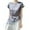 Gray-43, variant on perfectbot Women's Short Sleeve Shirts Blouses Casual Summer Crew Neck Solid Color Tops Size M-XXL