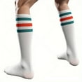 thumbnail image 2 of Couver Jackie Moon Semi Pro Halloween Costume Accessories Retro 70s Basketball Outfit Set, One Tube Socks Only, 2 of 6