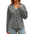 thumbnail image 5 of Cardigan Sweaters For Women Sevevn Women Chunky Knit Cardigan Sweater Long Sleeve V Neck Button Up Cardigan Sweater Coat, 5 of 8