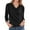 501_Black, variant on YEJIMAN Gray Plus Size Tunic Tops For Women, cotton Cotton Tshirts For Women, Women's Casual Hundred Solid Color Regular Sleeve Pullover Stacked T Shirt Top Women