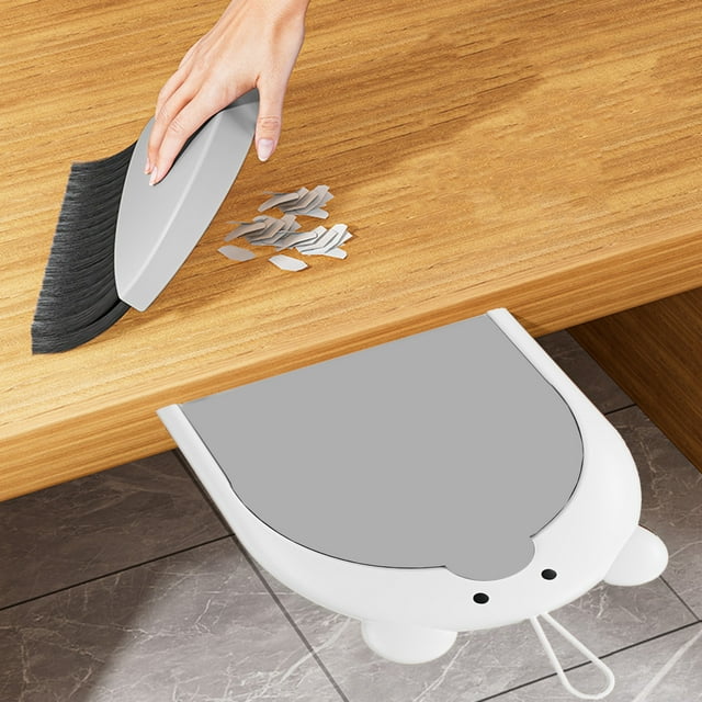 Grande Remise, Ensemble de Nettoyage de Clavier Mini de Bureau, Petite Brosse à Poussière, Design Ergonomique, pour Enfants, Utilisation de Bureau, Outil de Balayage de Poussière, Taille Compacte, Matériau Plastique, Pratique pour les Voyages / Plastique, Blanc