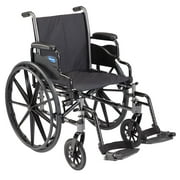 Invacare - TRSX56FBP / T93HCP Tracer SX5 Wheelchair, With Desk Length Arms and T93HCP Hemi Footrests with Heel Loops, 16" Seat Width