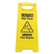 Impact Bilingual Yellow Wet Floor Sign 12.05 x 1.55 x 24.3