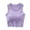 1-Purple, variant on Womens Athletic Crop Tank Tops Solid Crew Neck Sleeveless Shirts Summer Casual Sports Workout Fitness Yoga Blouse
