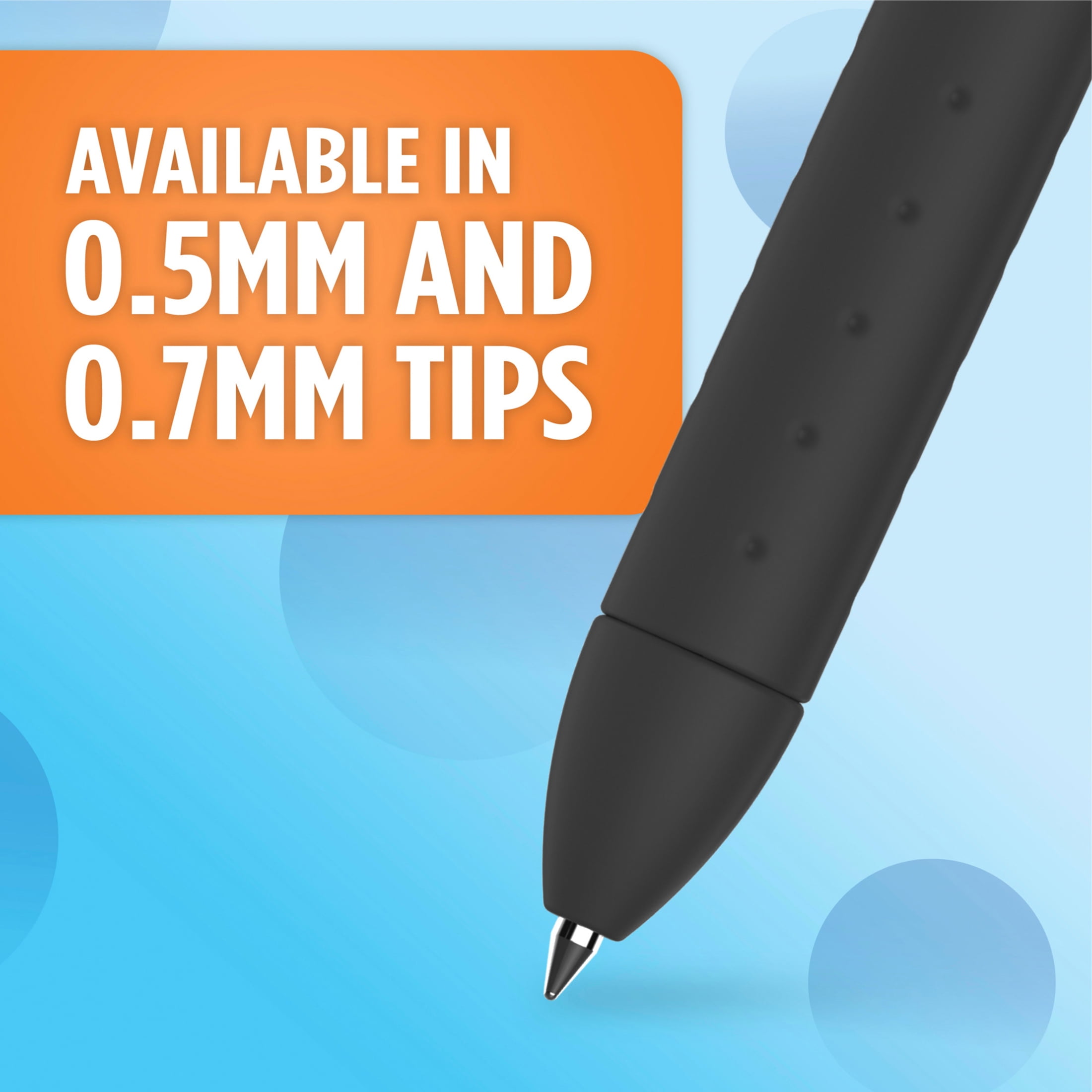 Paper Mate InkJoy Gel Pens, Medium Point (0.7mm), Dark Blue, Capped, 36 Count