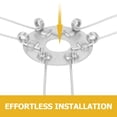 thumbnail image 4 of MOVTOTOP 5pcs Universal Recessed Lighting Spring Clips For Downlight Accessories Metal Lampshade Fixators Lamp Shade Diy Holders For Lamp Hardware And Lighting Fixtures, 4 of 7