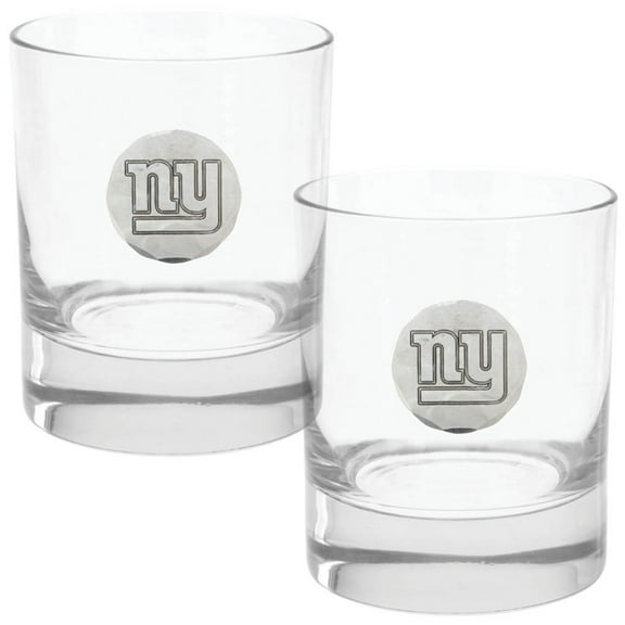 New York Giants Two-Piece 11oz. Rocks Glass Set