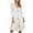 White, variant on Women's Cardigan Dress Hooded Dress Longline Knit Fleece Trim Solid Color Casual Winter Dress for Loungewear Holiday,Black,L