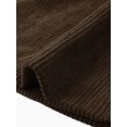 thumbnail image 5 of INSPIRE CHIC Corduroy Blazer for Women's Notched Lapel Long Sleeve Casual One Button Jacket with Pockets M Coffee, 5 of 6