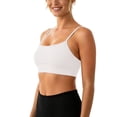 thumbnail image 4 of Sports Bra for Women JIANLAI Women's Thin Strap Padded Sports Bra Everyday Basic Scoop Neck Workout Crop Bra, 4 of 7