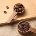 thumbnail image 4 of Yuarrent Cuchara de grano de café de nuez negra redonda portátil Cuchara medidora práctica Accesorio de cocina duradero con mango de para café Juegos de servir café y té No.01 Yuarrent HA025245-01, 4 of 5