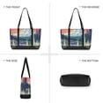 thumbnail image 6 of FORMRS Canvas Laptop Tote Bag for Women with 15.6" Computer Compartments Shoulder Handbag, Floral Mountain, 6 of 7