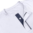 thumbnail image 6 of ZyeKqe Mens Long Sleeve Tops Knitted Button Front Crewneck Casual Lightweight Comfy Workout Athletic Shirts with Pocket, 6 of 6