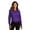 Purple, variant on Port Authority Ladies Long Sleeve SuperPro React Twill Shirt, Ecru, X-Small
