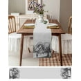 thumbnail image 3 of Boanket Dinosaurs Boy Table Runner - 90 Inch Long, Kitchen Dining Table Runner Dresser Scarves, Gray Funny Cartoon Forest Animals Farmhouse Decor for Coffee Tables Wedding Party Banquet, 3 of 8