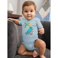 thumbnail image 2 of Dinosaur Sunbathing On Beach Bodysuit Infant -Image by Shutterstock,  18 Months, 2 of 4