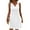 White, variant on Women's Ombre Gradient V-Neck Sleeveless Sundress Solid Color Summer Casual Dress with Ruffled Hem for City Walks,Pink 2XL