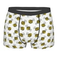 thumbnail image 4 of Goofa Cute Little Bee Printed Men's Boxer Briefs Underwear, Moisture-Wicking Underwear, Trunk,Soft and Breathable Cotton Underwear-Small, 4 of 9