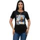 thumbnail image 1 of Playera para Mujer Estampada Casual, Camiseta Manga Corta Cuello Redondo, 1 of 5
