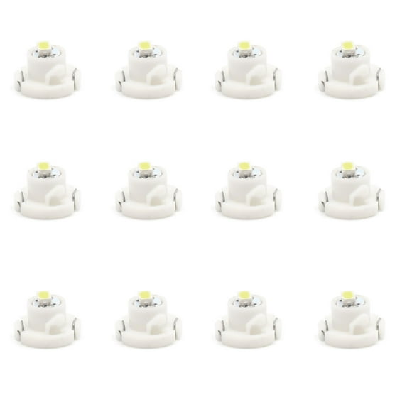 12Pzas DC 12V T4.2 Bombilla LED Blanco 1206 SMD Luz de Tablero de Panel de Coche