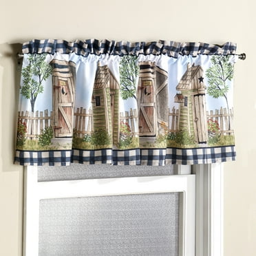 Navy Solid Opaque Ribcord Kitchen Curtains Choice of Tiers Valance or ...