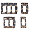 thumbnail image 2 of Yayeee Rocker Switch Wall Plate 1-Gang 4.6"x2.9" Home Decorative Outlet Cover, Art Geometric Pattern, 2 of 6