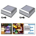 thumbnail image 4 of Bgsha LED Light Base Colorful Lighting Square Display Stand for Crystal 3D Glass Art, 4 of 4