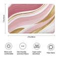 thumbnail image 3 of Pink Gold Marble Pattern Bathroom Rugs Mat,Non Slip Microfiber Bathroom Rug,Rubber Backing,Soft Bathroom Mats for Bathroom Floor,Tub and Shower,17x27in(43x68cm), 3 of 5
