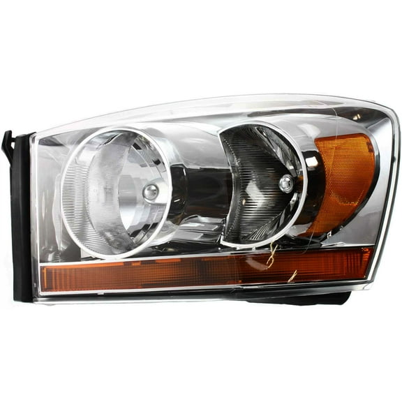 Headlight Compatible With 2006 Dodge Ram 3500 2500 Left Driver Halogen With bulb(s)