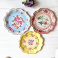 thumbnail image 2 of Assiette en Papier en Porcelaine Bleue et Blanche Yazoeia, Assiette Rétro pour Fête, Assiette en Dentelle pour Mariage, Assiette de Souper Festive, Jetable CJC912-147980, 2 of 5