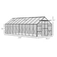 thumbnail image 6 of Outsunny Walk-in Garden Greenhouse Kit with Vent, Rain Gutter and Door, 6 of 9