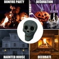 thumbnail image 3 of Halloween Human Skull Decoration Reusable Fire Pit Skulls For Campfire Favors, 3 of 5