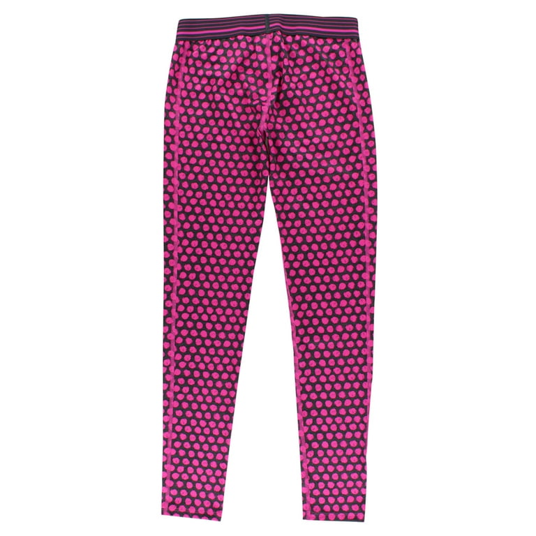 Under Armour Girls Heat Gear Printed Leggings Pink XL, Color: Pink