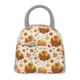 thumbnail image 1 of Gaeub Thanksgiving With Turkey Lunch Bag Water-Resistant, Leakproof, Durable, with Spacious Main Compartment and Front Pocket, for School, Work, Picnic, Outdoor Use-One Size, 1 of 6