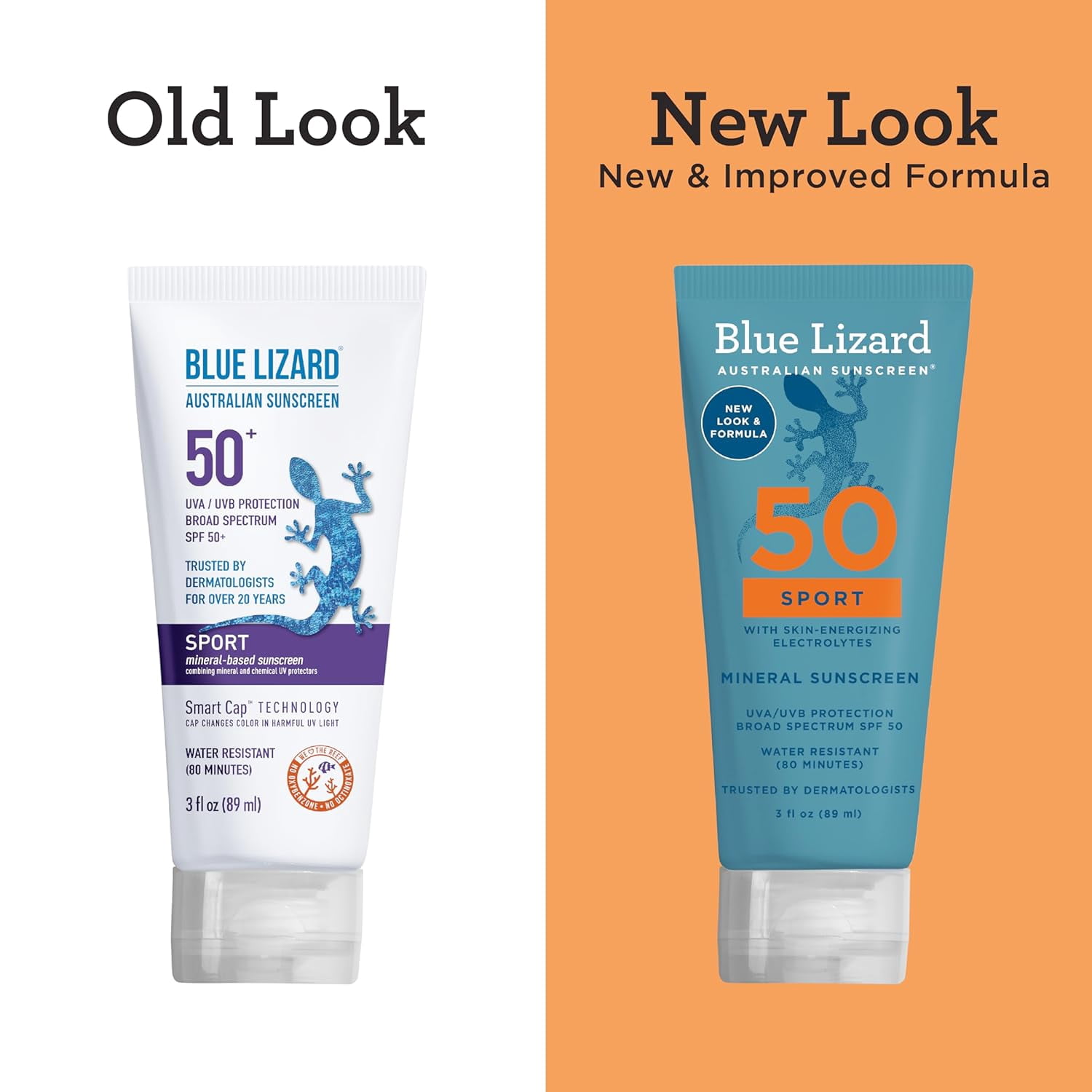 BBlue Lizard Sport Mineral SPF 50 Sunscreen Lotion, 3 oz