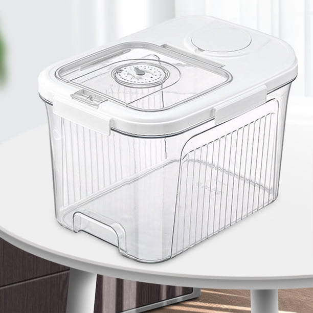 Contenedor de barril de arroz cubo de almacenamiento de alimentos para cocina tanque de almacenamiento de arroz a prueba de insectos Hugtrwg Para estrenar