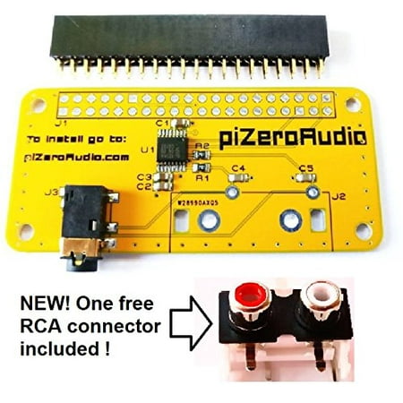 Audio DAC HAT Sound Card (AUDIO+) for Raspberry Pi Zero/PI3/PI3B/PI3B+/PI2/Better quality than (Best Quality Sound Card)