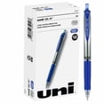thumbnail image 3 of uni-ball® Signo Gel RT™ Retractable Pens, Medium Point, 0.7 mm, Silver Barrel, Blue Ink, Pack Of 12 Pens, 3 of 6