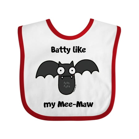 

Inktastic Batty Like My Mee-Maw Gift Baby Boy or Baby Girl Bib