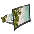 thumbnail image 4 of 12" Screen Magnifier for Cell Phone, 3D HD Magnifying Projector Screen Amplifier Stand, Black 9.8x6.3x0.4", 4 of 6
