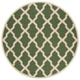 thumbnail image 5 of SAFAVIEH Beach House Talbot Geometric Indoor/Outdoor Area Rug, Green/Creme, 6'7" x 6'7" Square, 5 of 8