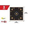 thumbnail image 3 of Ez Aim Splash Sight-in Shooting Paper Targets, 12"W x 12"H, 0.3 lb, 3-Pack, Multi, 3 of 8