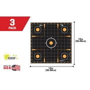 Ez Aim Splash Sight-in Shooting Paper Targets, 12W x 12H, 0.3 lb, 3-Pack, Multi
