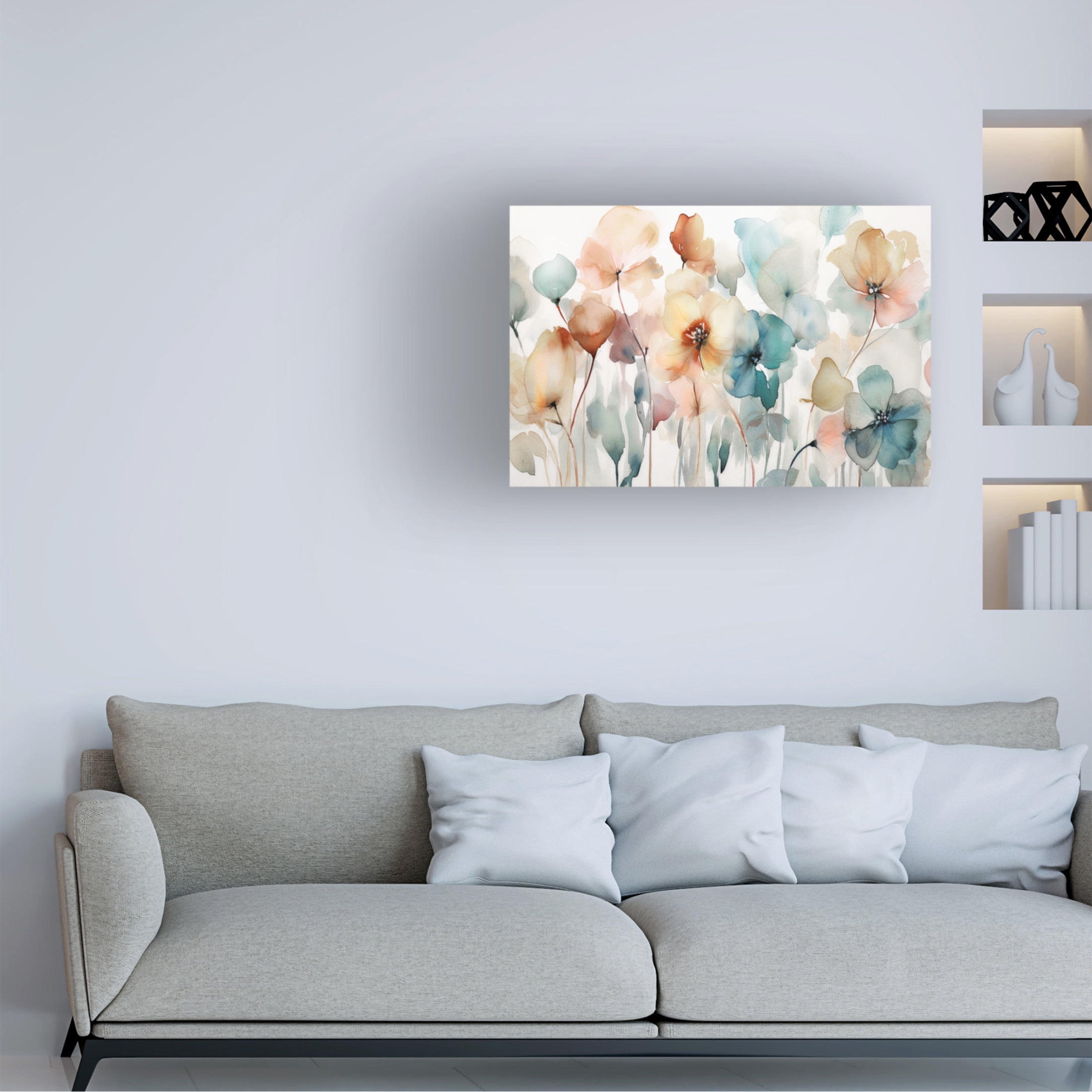 Canvas Wall Art - Sasha 'Tactile I' Wall Art for Living Room, Bedroom, or Office Décor by Trademark Fine Art - 19 x 12 Inches
