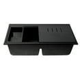 thumbnail image 5 of ALFI brand AB3418DBUM-BLA Black 33" Granite Composite Workstation Step Rim Double Bowl Undermount Sink with Accessories, 5 of 12