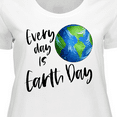 thumbnail image 4 of Inktastic Every Day is Earth Day Women's Plus Size T-Shirt, 4 of 5