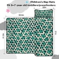 thumbnail image 5 of Leopard Pattern with Green and Black Spots Toddler Nap Mats for Kids Preschool,Sleeping Mat Bag or Kids,Toddler Sleeping Bag,Toddler Nap Mat or Daycare, 5 of 6